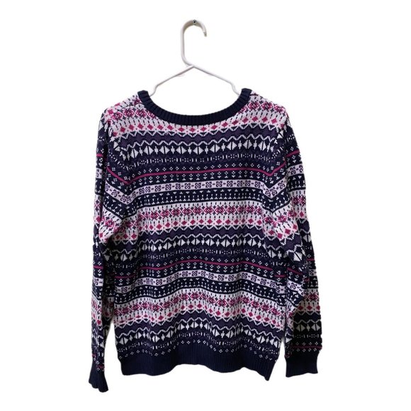 Croft & Barrow Multi-color Striped V-neck Sweater, XL, Pre-owned - Picture 2 of 7